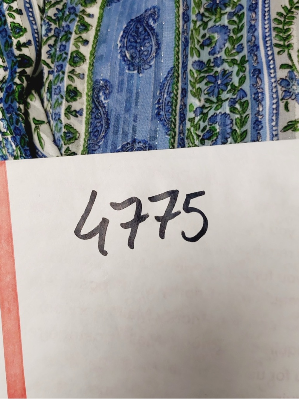 Zara Blouse Womens Medium Blue Green Floral Paisley Ruffle Boho Peplum Top P4775 - Picture 11 of 11